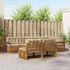 vidaXL Set de canapele de exterior cu pernă 7 pcs Natural și Bej