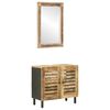 vidaXL Set dulap baie 2 buc. natural 62 x 33 x 58 cm