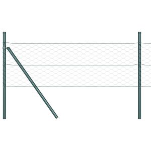 vidaXL Gard din plasă sudată pentru fixare &icirc;n sol 50 x 1,4 m (L x H)