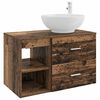 vidaXL Set de mobilier pentru baie 2 pcs Lemn vechi Lemn prelucrat