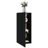 vidaXL Dulap de perete, negru, 35x34x90 cm, lemn prelucrat