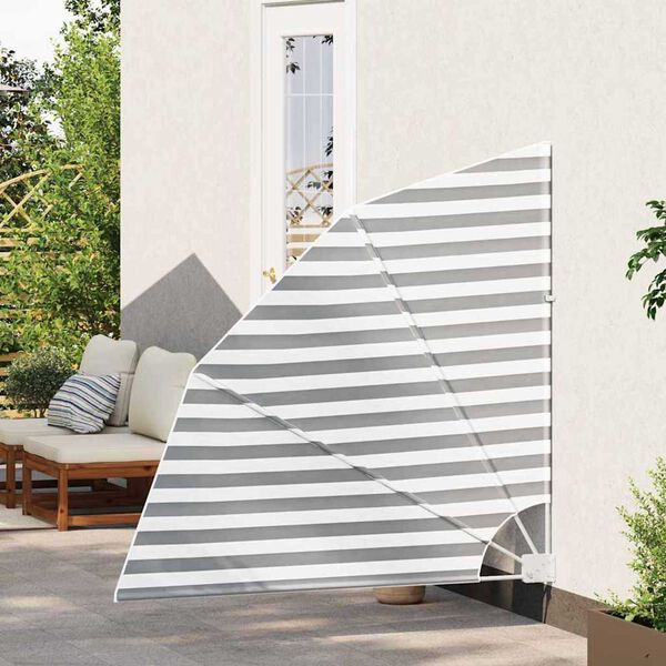 vidaXL Ecran de intimitate pentru balcon Antracit și alb 160 x 160 cm