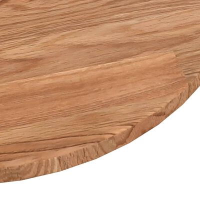 vidaXL Blat de masă rotund maro deschis Ø60x1,5 cm lemn stejar tratat
