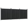 vidaXL Panouri pentru gard, gri, 526x186 cm, WPC