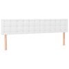 vidaXL Tăblii de pat, alb, 160x5x78/88 cm, piele ecologică