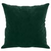 vidaXL Perne decorative, 2 buc., verde &icirc;nchis, 40x40 cm, catifea