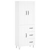 vidaXL Dulap &icirc;nalt, alb, 69,5x34x180 cm, lemn compozit