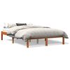 vidaXL Cadru de pat fără saltea, maro ceruit 140x200 cm lemn masiv pin