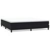 vidaXL Pat cu arcuri fără saltea negru 200x220 cm catifea