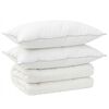 vidaXL Set de plapumă și perne 3 buc. 200x220 cm 4 anotimpuri 350 GSM