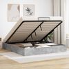 vidaXL Cadru de pat otoman Gri Beton 160 x 200 cm Lemn prelucrat
