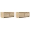 vidaXL Dulapuri TV 2 buc Stejar Sonoma 60x31x25,5 cm Lemn prelucrat