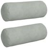 vidaXL Perne Bolster 2 pcs Gri deschis &Oslash; 15 x 40 cm