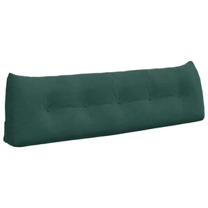 vidaXL Perna pentru spate Verde &icirc;nchis 160 x 24 x 50 cm Catifea