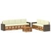 vidaXL Seturi de canapele 8 buc. Lemn Solid de Acacia