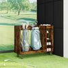 vidaXL Dulap Golf cu roata Simplu Stejar fumuriu 120 x 45 x 98 cm