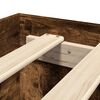 vidaXL Cadru pat fără saltea stejar fumuriu 100x200 cm lemn prelucrat