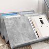 vidaXL Raft pentru reviste Gri Concret 65 x 53 x 28,5 cm Lemn compozit
