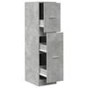 vidaXL Dulap de farmacie, gri beton, 30x41x118 cm, lemn prelucrat