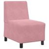 vidaXL Canapea Scaun fără brațe roz 55 cm catifea