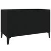 vidaXL Dulap pentru discuri, negru, 74,5x38x48 cm, lemn prelucrat