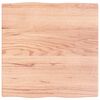 vidaXL Blat masă, 60x60x2 cm, maro, lemn stejar tratat contur organic