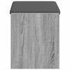 vidaXL Bancă pentru hol cu pernă cu raft Sonoma gri 63 x 38 x 45 cm