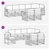 vidaXL Seturi de canapele 8 pcs Natural și Bej Lemn Solid de Acacia