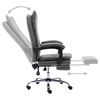 vidaXL Scaun de birou, antracit, piele ecologică