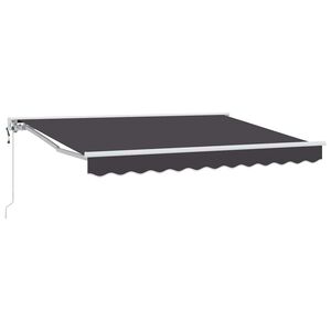 vidaXL Cortina Retractabilă Antracit 250 x 200 cm Aluminiu și țesătură