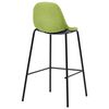 vidaXL Set mobilier de bar, 5 piese, verde, material textil