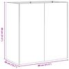 vidaXL Jardinieră 80x40x80 cm oțel galvanizat