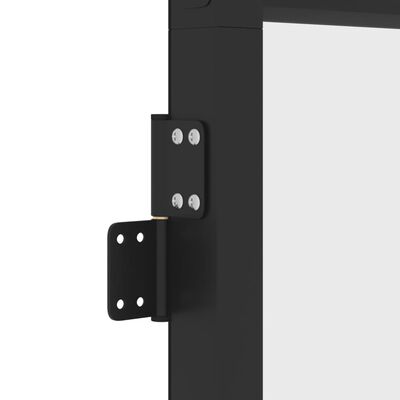 vidaXL Ușă de interior negru 83x201,5 cm sticlă securiz./aluminiu slim