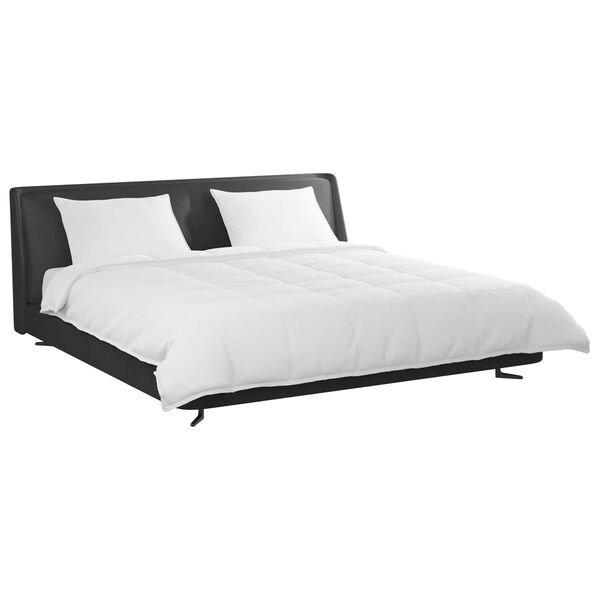 vidaXL Set de Pături cu pernă 3 pcs Alb Pene de rață