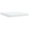 vidaXL Pat box spring cu saltea, alb, 180x200 cm, piele ecologică