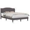 vidaXL Cadru de pat cu headboard Gri 120 x 190 cm Piele artificială