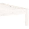 vidaXL Cadru de pat, alb, 120x200 cm, lemn masiv de pin