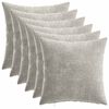 vidaXL Husă pentru pernă 6 buc. HEERLEN Gri deschis 30 x 30 cm