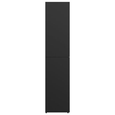 vidaXL Pantofar, negru, 80 x 39 x 178 cm, PAL