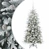 vidaXL Brad de Crăciun artificial cu glob 120 cm 150 LED-uri Alb cald
