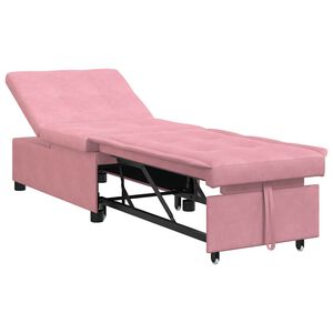 vidaXL Pat canapea Roz 194 x 67 x 82 cm Catifea