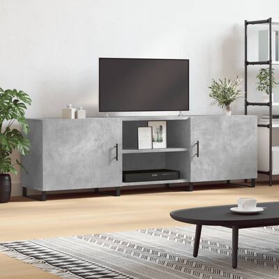 vidaXL Comodă TV, gri beton, 150x30x50 cm, lemn compozit