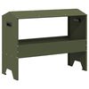 vidaXL Jgheab pentru hrănirea animalelor Verde măsliniu 15 kg
