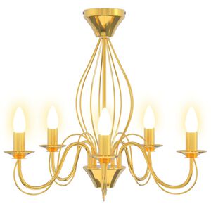 vidaXL Candelabru E14 Metal Auriu &Oslash; 52 x 47 cm