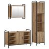 vidaXL Set dulap baie 3 buc. Stejar Artizanal 40 x 36 x 181 cm