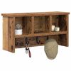 vidaXL Răcător de paltoane montat pe perete Lemn vechi 50 x 16 x 26 cm