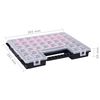 vidaXL Cutii sortare 5 buc separatoare reglabile 385x283x50 mm plastic