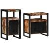 vidaXL Set de mobilier pentru baie 2 pcs Maro Lemn recuperat solid