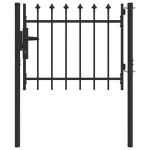 vidaXL Poartă de gard BOXTEL 103 x 124,5 cm Oțel vopsit electrostatic