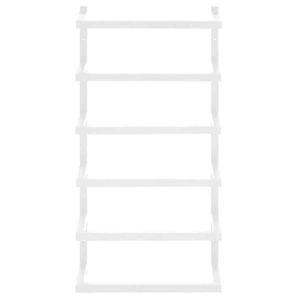 vidaXL Suport de prosoape, alb, 24x12x48 cm, oțel